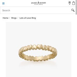 James Avery lots of love ring